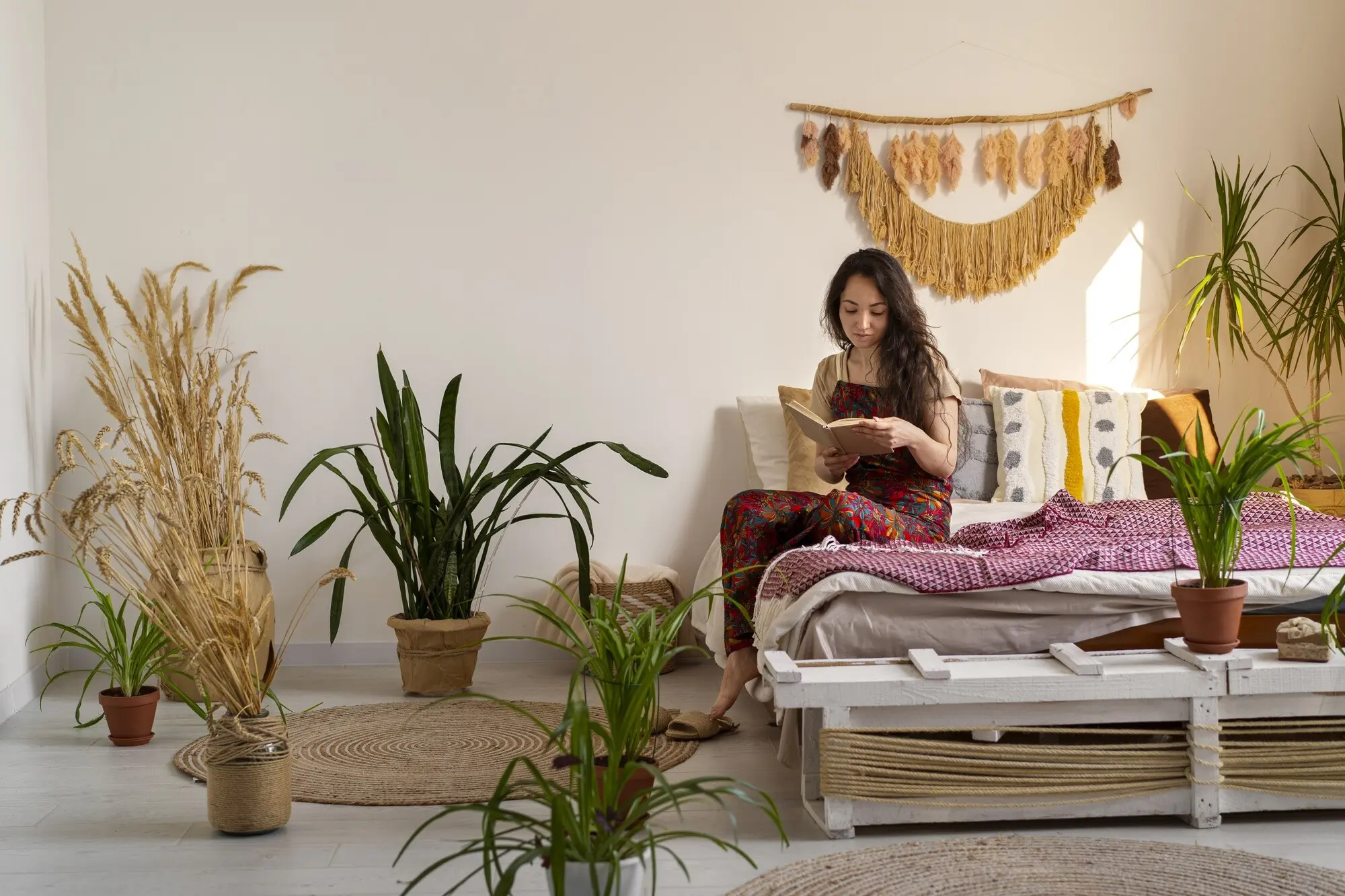 Estilo de vida de las personas que habitan interiores boho
